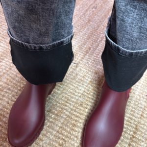 Chelsea de pluie Bordeaux