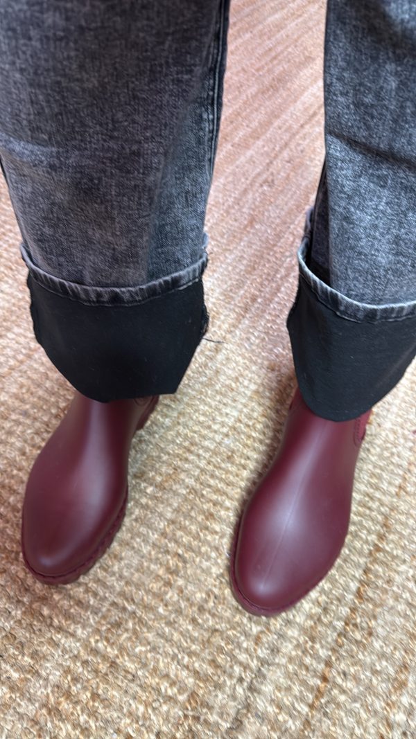 Chelsea de pluie Bordeaux