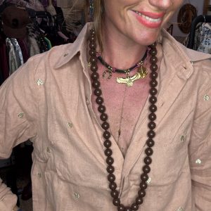 Collier grosses  boucles choco