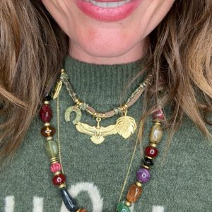 Collier aigle kaki