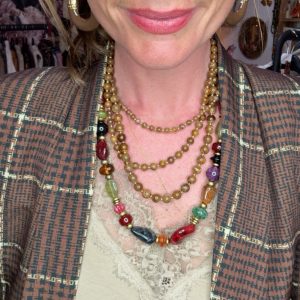 Collier triple perles