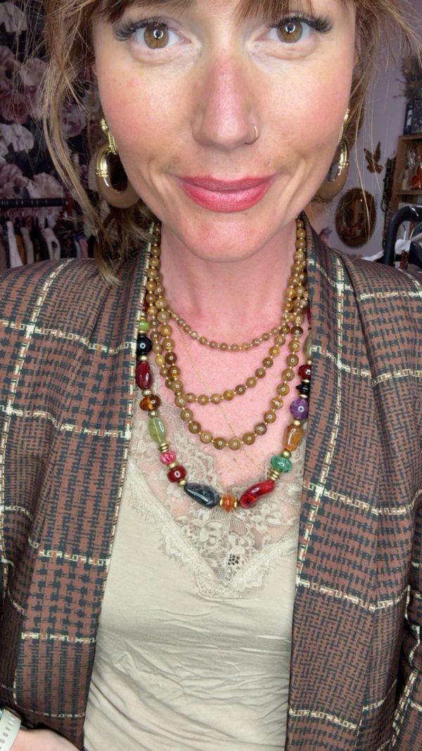 Collier triple perles