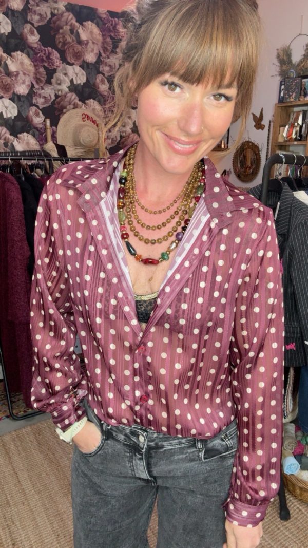 Chemise Delphine Bordeaux