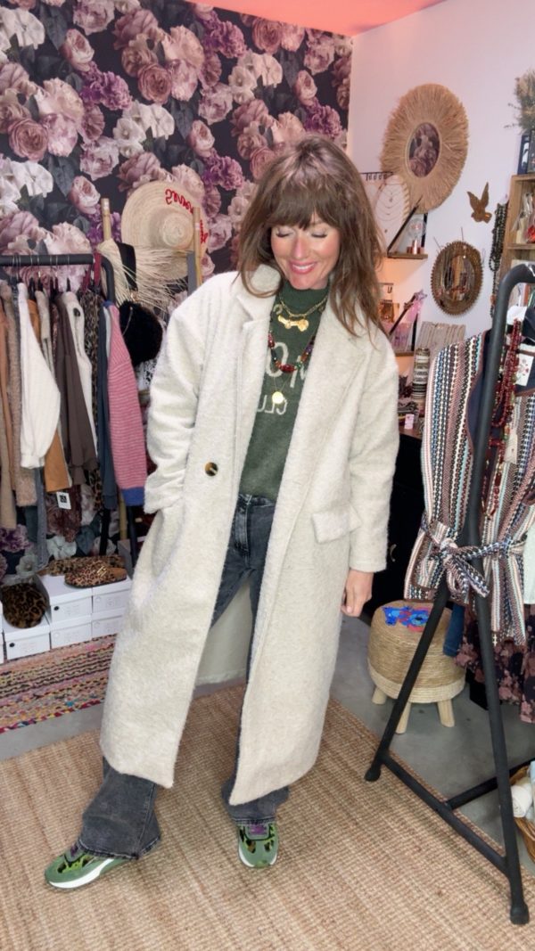 Manteau Hélène écru