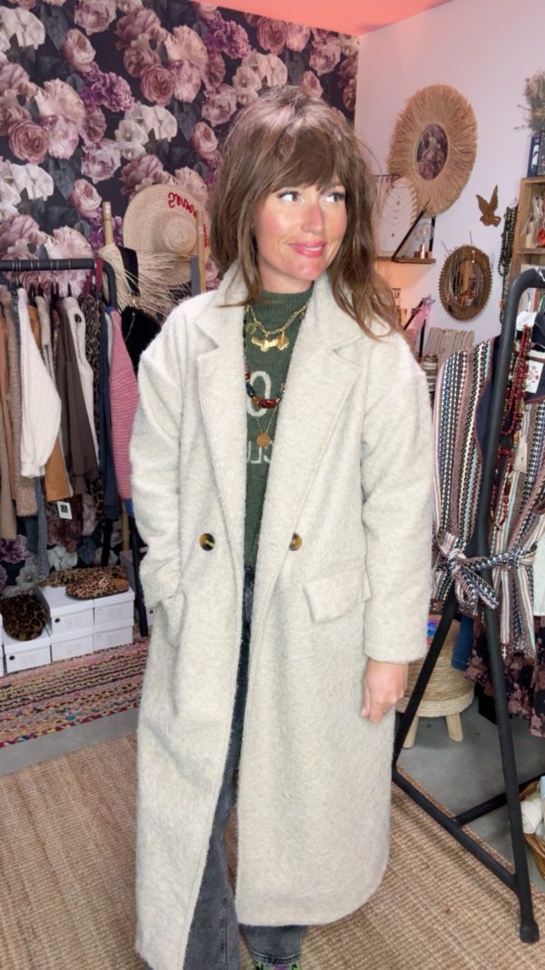 Manteau Hélène écru