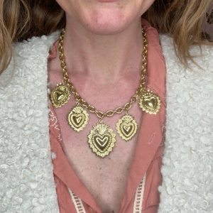 Collier coeur Breloques