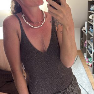 Top maille lurex